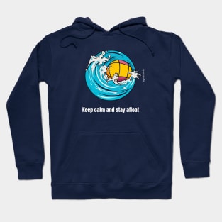 keep calm and stay afloat, waterpolo v2 Hoodie